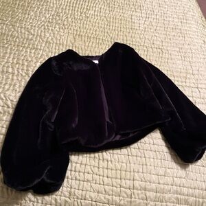 like new•GB Girls•Black Faux Fur Coat/Jacket